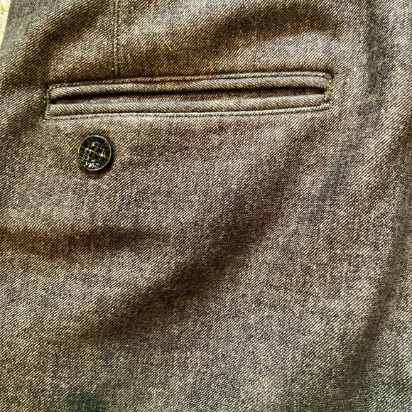 Vintage VIP PLAYBOY Collection Straight Cut Felted Wool Casual Pants -Sz. US 36 - Picture 9 of 14